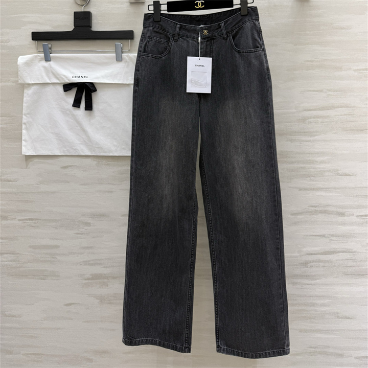 シャネル CHANEL 2026年 デニムパンツ ジーンズ ストレート パンツ おしゃれ レディース
