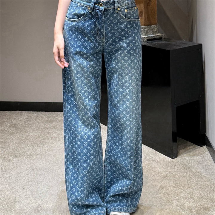 商品名称：ルイヴィトン LOUISVUITTON 2026年 デニムパンツ ジーンズ ストレート パンツ おしゃれ レディース