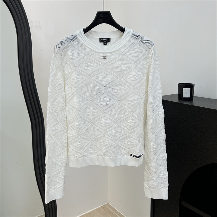 商品細詳を見る:シャネル CHANEL 2026年 ロングスリーブ セーター クルーネック ウールニット カジュアル